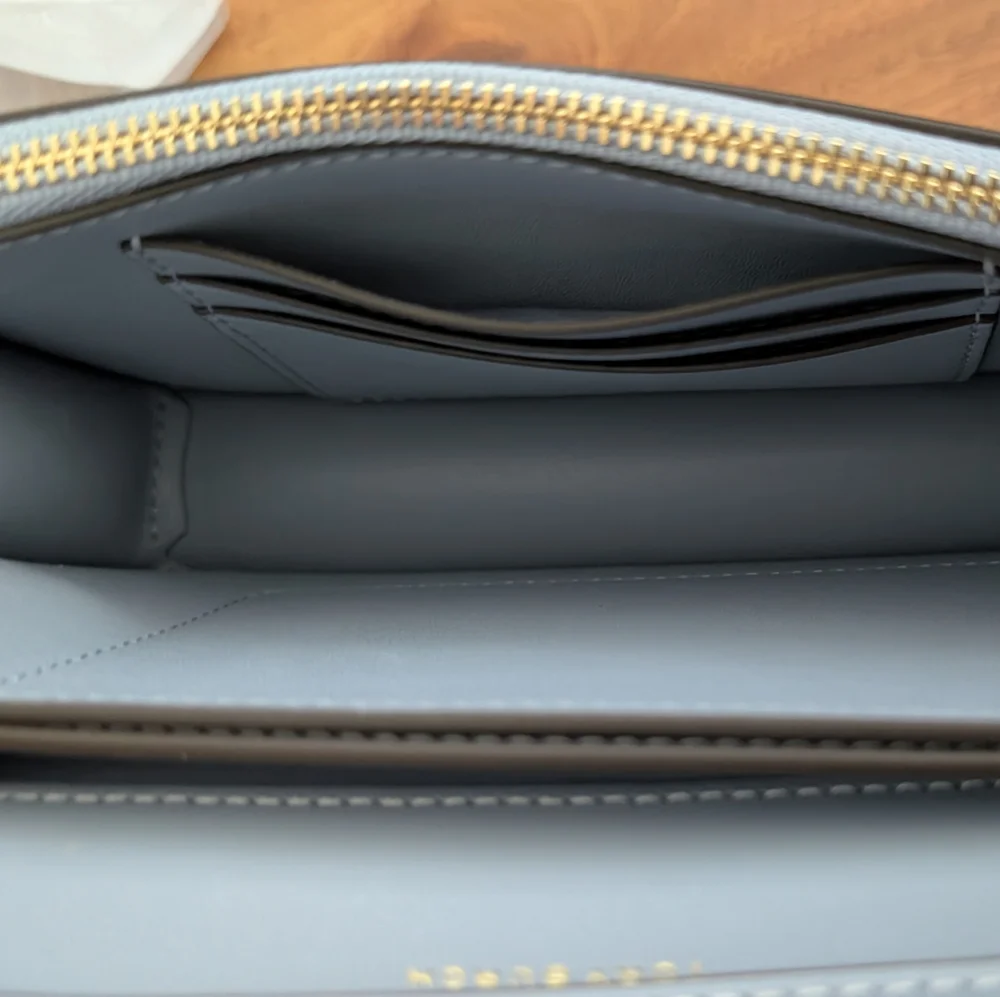 Tory Burch Cloud Blue Eleanor Crossbody + Dust Bag + Gift Bag Nwt ❤️ - Picture 12 of 12